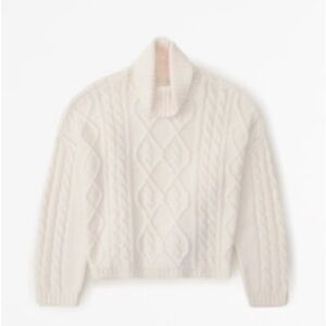Abercrombie Cable Wedge Turtleneck Sweater